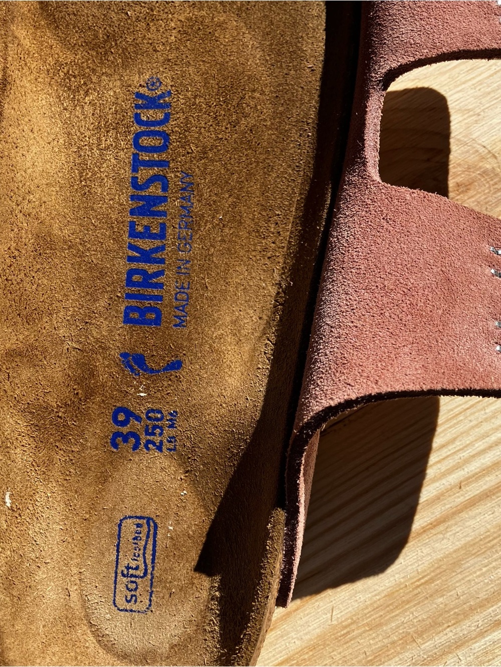 Birkenstock Arizona Soft Footbed Pink Clay Suede Sandals Narrow EU 39 US 8 - Picture 6 of 9